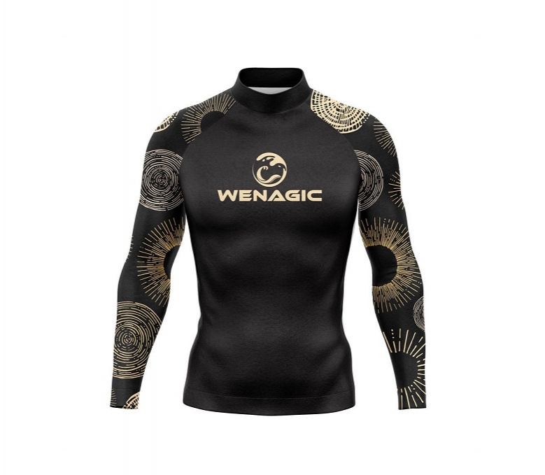 Гидромайка мужская Wave Black UPF 50