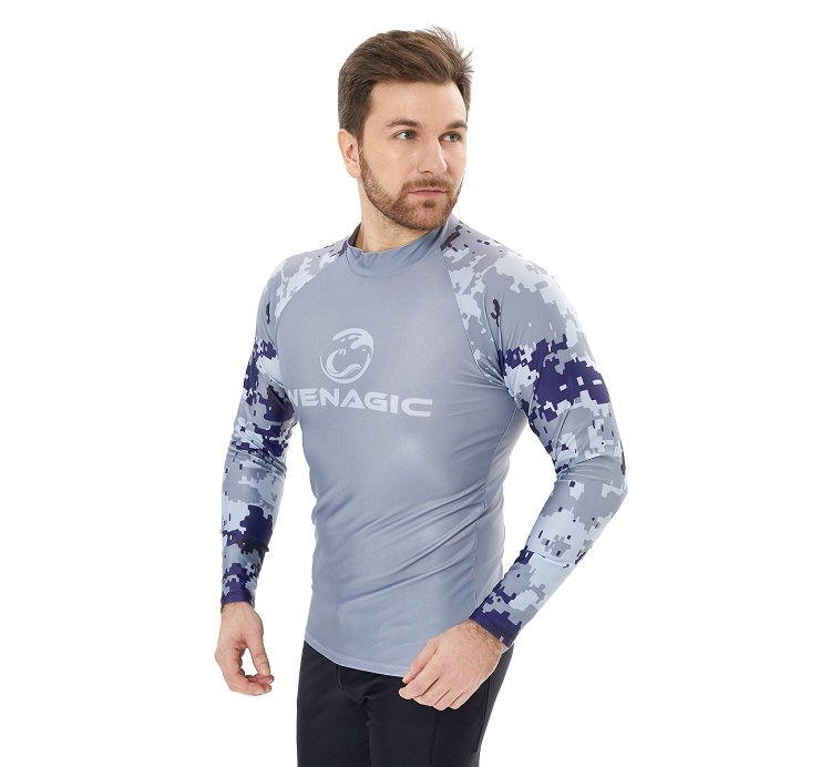 Гидромайка мужская Grey Wave UPF 50