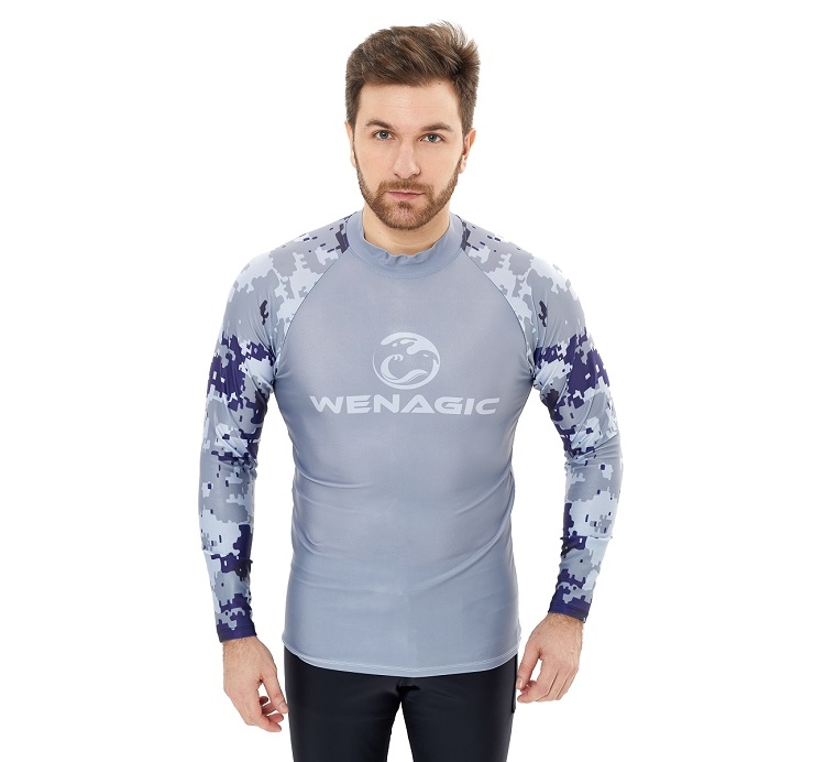 Гидромайка мужская Grey Wave UPF 50