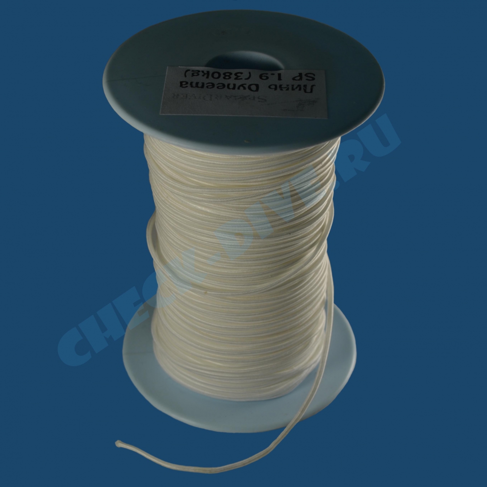 Линь Speardiver Dyneema белый 1.9мм 380кг
