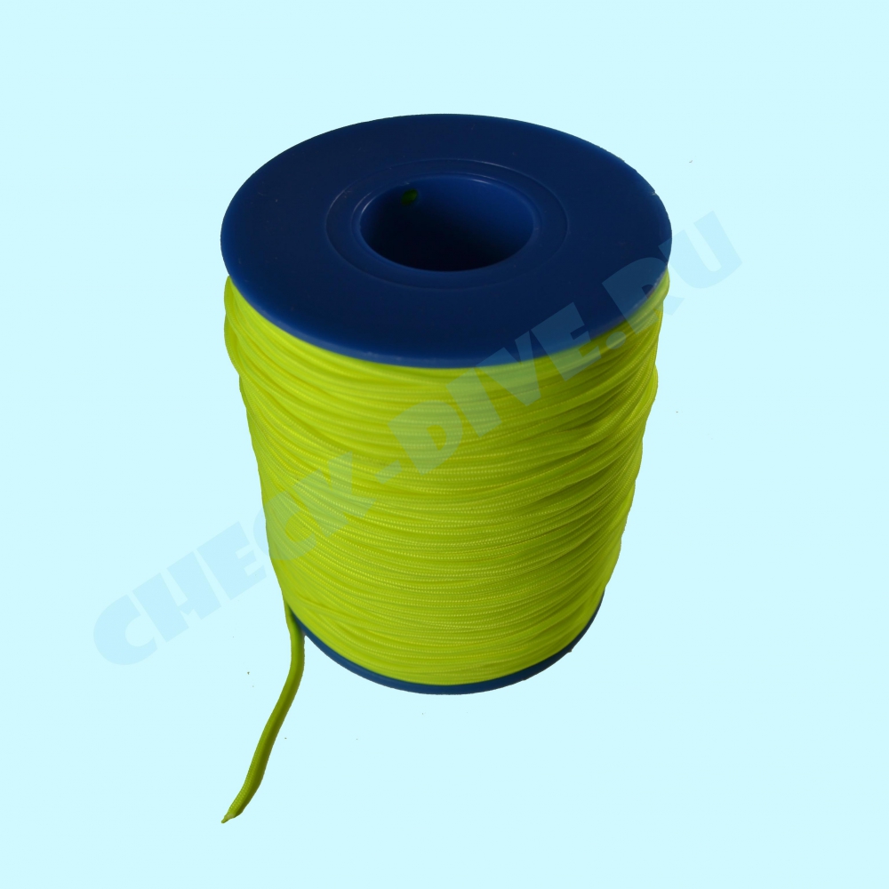 Линь Speardiver Dyneema желтый 1.4 130кг