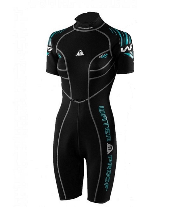 Гидрокостюм шорти Waterproof W30 Ocean Green lady