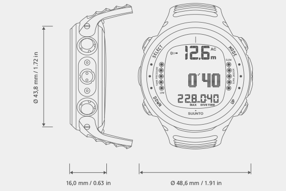 Suunto D4i подводный компьютер без USB