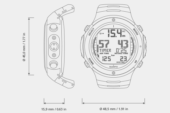 Компьютер Suunto D6i с Usb металл