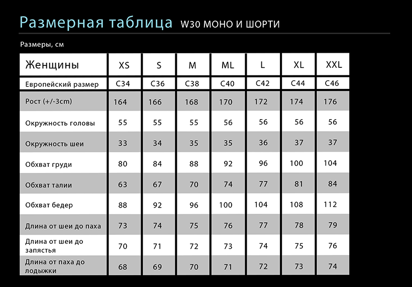 Гидрокостюм W30 женский